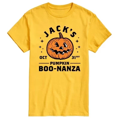 Мужская футболка Jacks Pumpkin Boonanza с коротким рукавом и графическим рисунком, желтая