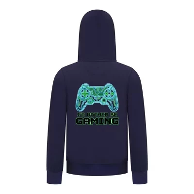 Толстовка на молнии с надписью “I'd Rather Be Gaming” – Крутая толстовка с игровым контроллером