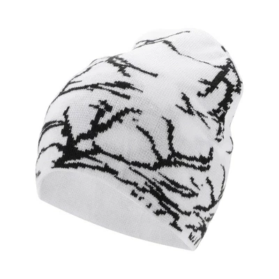 Cycling Hat Warm Comfortable Breathable Hard Hat Liner Purple Fulmination Pattern Acrylic 7.87