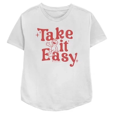 Женская футболка Sesame Street Elmo Take It Easy, белая