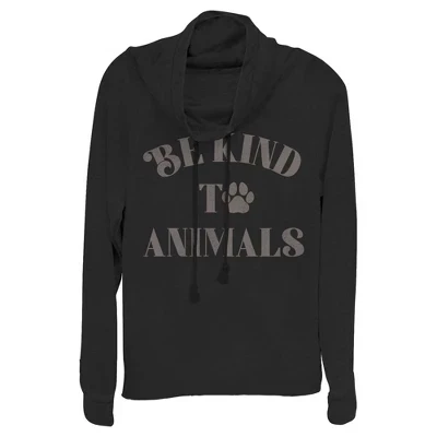 Толстовка с капюшоном на лапах Junior's Lost Gods Be Kind to Animals черный