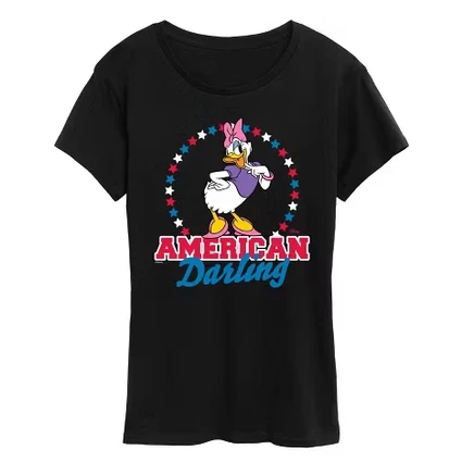 Женская футболка Disney American Darling Daisy, черная