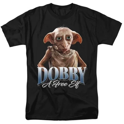 Футболка для взрослых Harry Potter Dobby The Elf Homage для взрослых черная черный