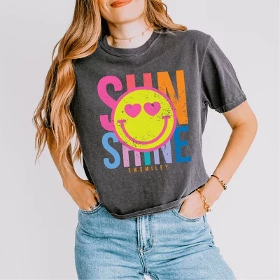 S.W.Smiley Sunshine Неоновый укороченный топ квадратной формы pepper