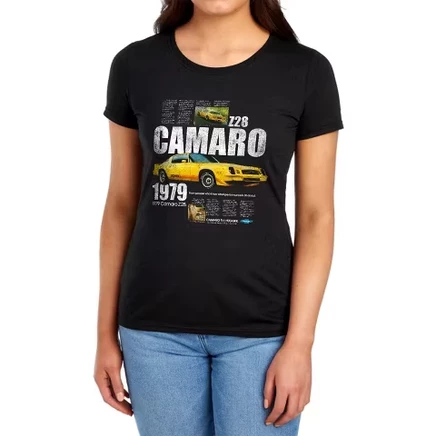 Женская футболка Chevrolet Camaro Spec, черная