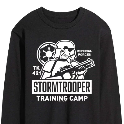 Men's -  - Storm Trooper Training Long Sleeve Graphic T-Shirt black