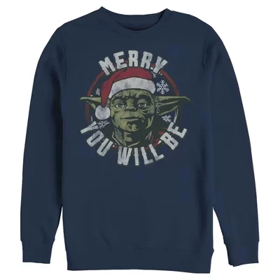 Мужская рождественская толстовка Yoda Merry You Will Be