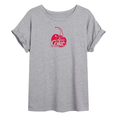 Женская футболка с объемным рисунком с логотипом Cherry Coke