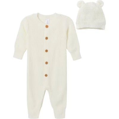 Комплект из 2-х ползунков и шапочки Modern Moments™ by Gerber Baby Neutral, белый, как слоновая кость
