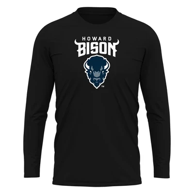 Мужской лонгслив NCAA Howard University, черный