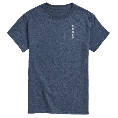 Мужская футболка Romeo Crest с коротким рукавом и графическим рисунком heather blue