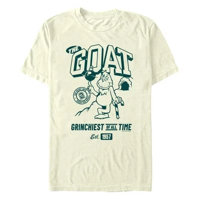 Мужская футболка Dr. Seuss The Goat Grinchiest of All Time бежевого цвета