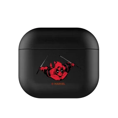 Чехол для AirPods 3‑го поколения Keyscaper Deadpool Badge, черный