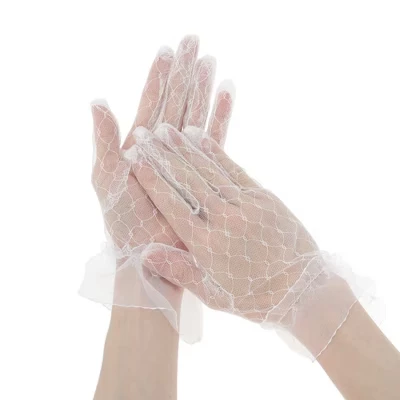 Женские солнцезащитные митенки Unique Bargains, белые
