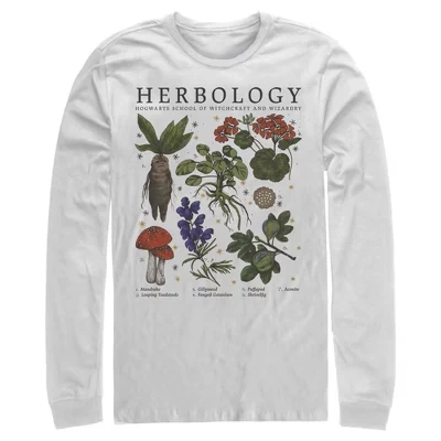 Мужской лонгслив Harry Potter Herbology, белый