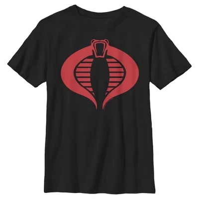 Футболка с логотипом GI Joe Cobra для мальчика, черная