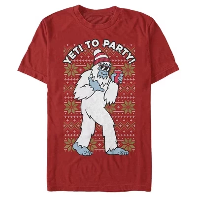Мужская футболка Lost Gods Yeti to Party, красная