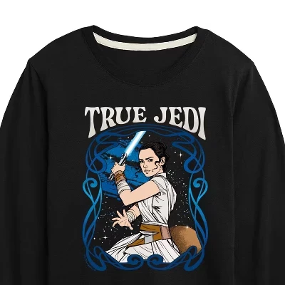 Rey Art Nouveau Long Sleeve Graphic T-Shirt black