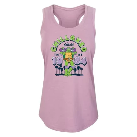 Women's -  - Chillaxed Since 84 Graphic Racerback Tank heather orchid
