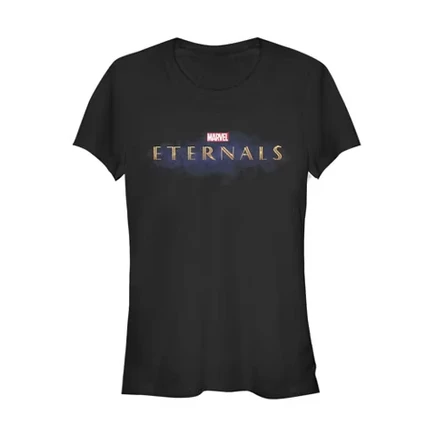 Женская футболка Marvel Eternals с логотипом, черная