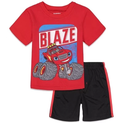 Комплект для мальчиков Blaze: футболка и шорты, микс