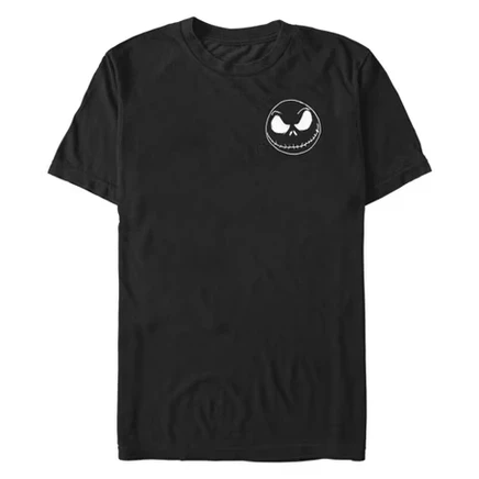 Men's  Halloween Jack Pocket Scribble T-Shirt lt / black