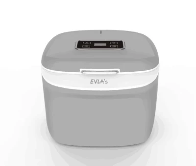 Коробка для дезинфекции с ультрафиолетовым излучением EVLA, Дезинфицирующее средство и сушилка для бутылочек для кормления, Дезинфицирует детские бутылочки, пустышки, игрушки, прорезыватели за считанные минуты, Сенсорный экран серого цвета