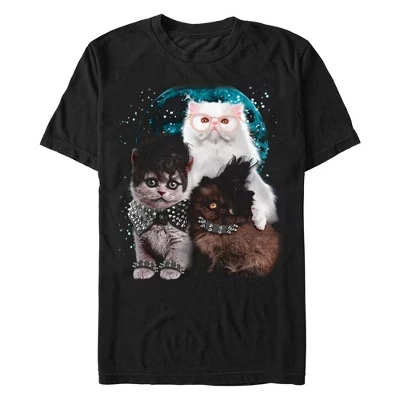 Мужская футболка Lost Gods Punk Cats Planet, черная