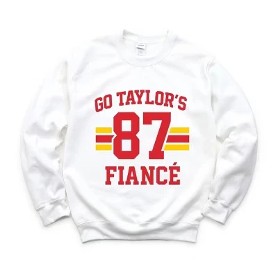 Go Taylor's Fiance 87 - Женская толстовка белого цвета