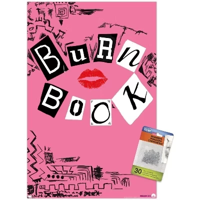 Постер «Дрянные девчонки» Burn Book с кнопками