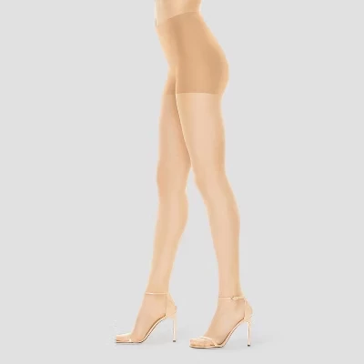 Женский топ Perfect Nudes Control Top с шелковистыми ультра прозрачными колготками buff