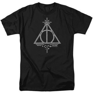 Мужская футболка Harry Potter «Дары смерти», черная