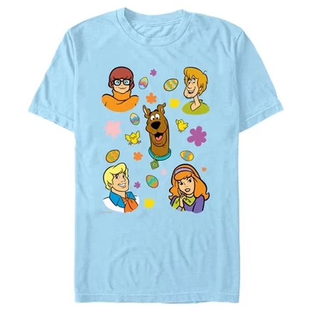 Мужская футболка Scooby Doo Easter, светло-голубая