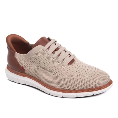 | Мужская технология Hands Free Slip On Легкая дышащая ткань Edison Street Oxford бежевого цвета