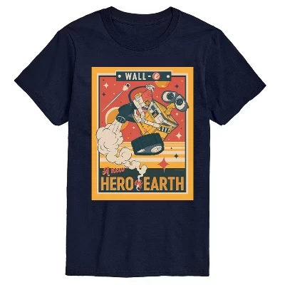 Мужская футболка New Hero of the Earth с коротким рукавом и рисунком, синяя