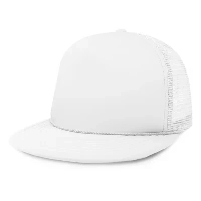 Бейсболка с плоским козырьком, Регулируемая шляпа, Размер M, L, XL, белая