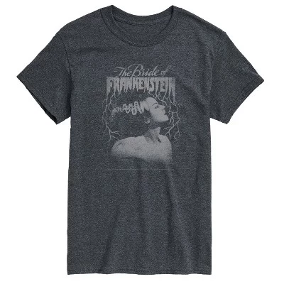 Мужская футболка Bride Of Frankenstein в тон с коротким рукавом и графическим рисунком heather charcoal