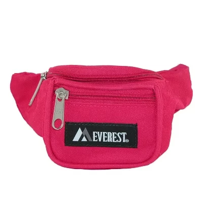 Детская поясная сумка Everest тканевая, розовая