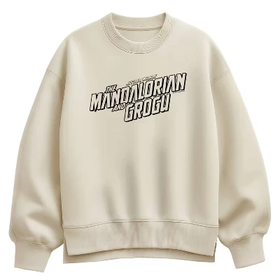 Женская черная флисовая толстовка Oversize Crew с логотипом фильма Оверсайз