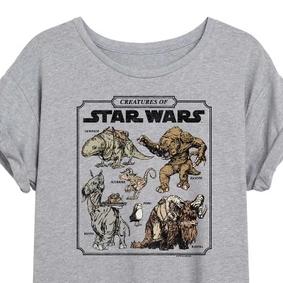 Женская футболка с объемным рисунком Creatures Of Oversize heather grey