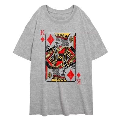 Потертая футболка Junior's Lost Gods Queen of Diamonds с изображением королевы бриллиантов