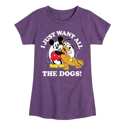 Приталенная футболка с коротким рукавом и рисунком Mickey Pluto Just Want All Dogs