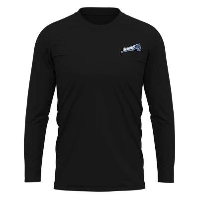 Мужская спортивная куртка Brandeis University Sport с длинным рукавом и логотипом на левой стороне груди, черная