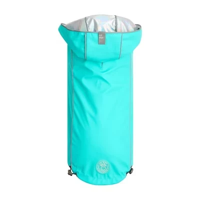 Дождевик для собак GF Pet Elasto-FIT, бирюзовый