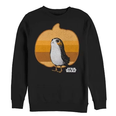 Мужская толстовка The Last Jedi Halloween Porg с изображением тыквы, черная