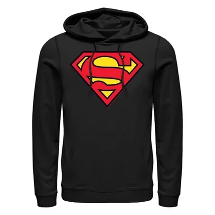 Мужское худи DC Comics Superman Classic Logo, черное