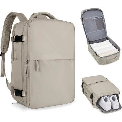 Одобренный авиакомпаниями дорожный рюкзак для женщин и мужчин – Водонепроницаемый рюкзак для ручной клади, занятий спортом и походов (черный) коричневый