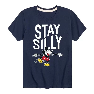 Stay Silly Short Sleeve Graphic T-Shirt blue (2)