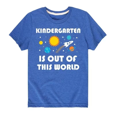 Футболка с рисунком Out Of This World Kindergerten с коротким рукавом