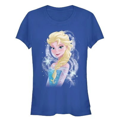 Женская футболка Frozen, Эльза, синяя